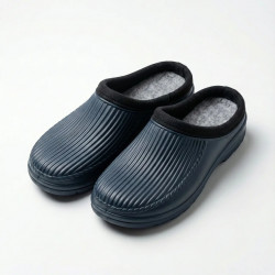 Калоші чоловічі садові з піни утеплені (повсть) сині, Зимові сабо для дачі (розміри 41-45)