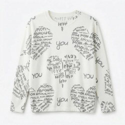 Женский свитер с надписями 