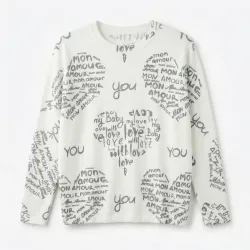 Жіночий светр з написами 