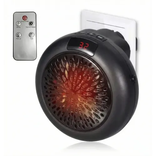 Економний керамічний міні-обігрівач Wonder Heater (900 Вт), персональний тепловентилятор в розетку