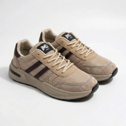 Кросівки Чоловічі Комбіновані Шкіряні Коричневі (арт. 7789)