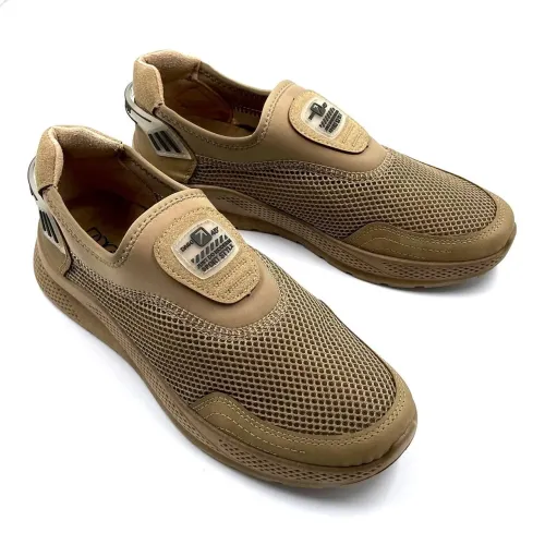 Кроссовки сетка мужские Бежевый