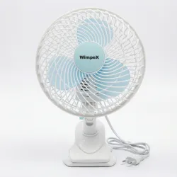 Настільний вентилятор WimpeX WX1601 (16 дюймів), потужний 3-швидкісний, поворотний (Австрія)