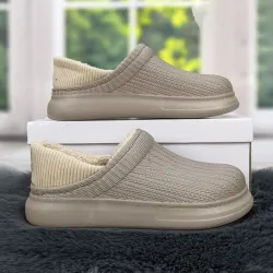 Калоші без задника сабо на хутрі жіночі Dago Style бежеві