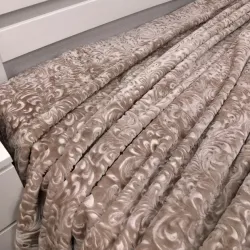 Плед велюровий з вичавкою Vie Nouvelle акрил 200х240 світлий беж