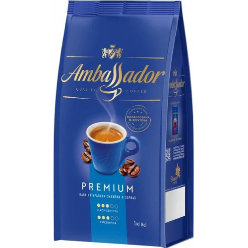 Кава в зернах Ambassador Premium 1 кг