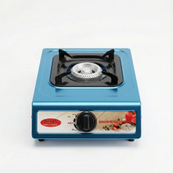 Газовая плита настольная WimpeX WX-1101 (1 конфорка). Синий таганок под баллон