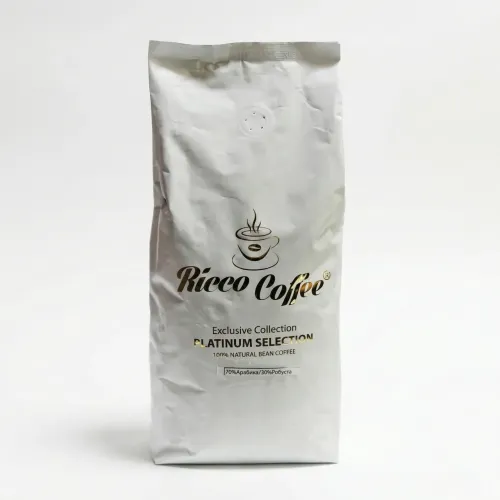Кава в зернах Ricco Coffee Platinum Selection 1 кг | Купаж Арабіка 70% / Робуста 30%, Німецька якість
