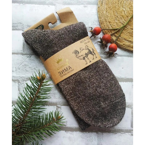 Мужские термоноски с ослабленной резинкой из верблюжьей шерсти Корона 42-48 (арт. 5161)