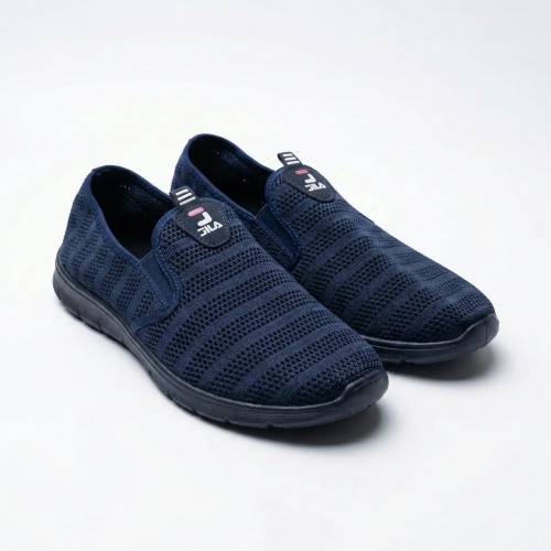 Чоловічі літні мокасини сітка сліпони текстильні Сині Jila (р. 41-45) (арт. 7707)