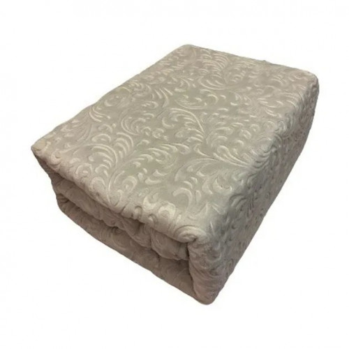 Велюровий плед з візерунком Vie Nouvelle 200х240 Бежевий