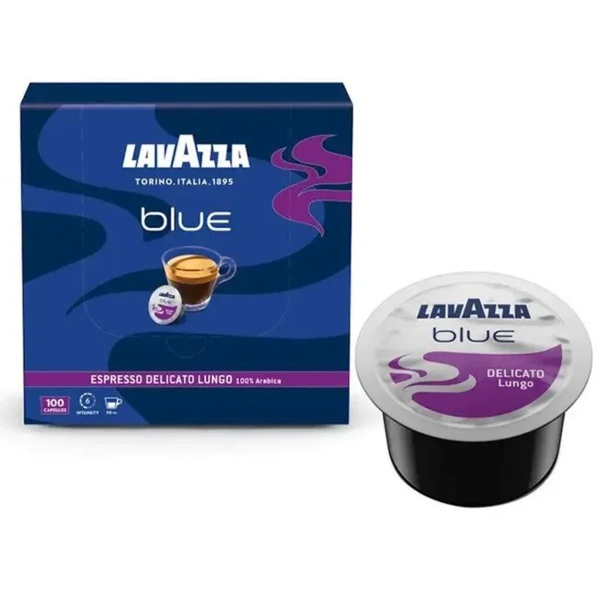 Кава в капсулах Lavazza Blue Delicato Lungo 100 шт Італія 100% Арабіка (арт. 7555)