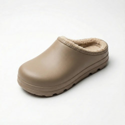 Женские зимние галоши сабо утепленные на меху бежевые пена ЭВА Gipanis (36-41)