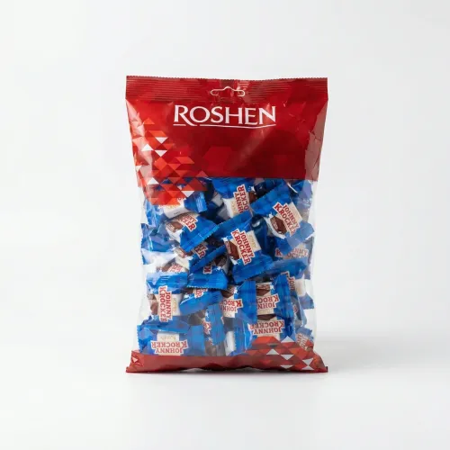 Вафельні цукерки Roshen Johnny Krocker Milk (Джоні Крокер Молоко) | Вафлі в шоколаді 1 кг