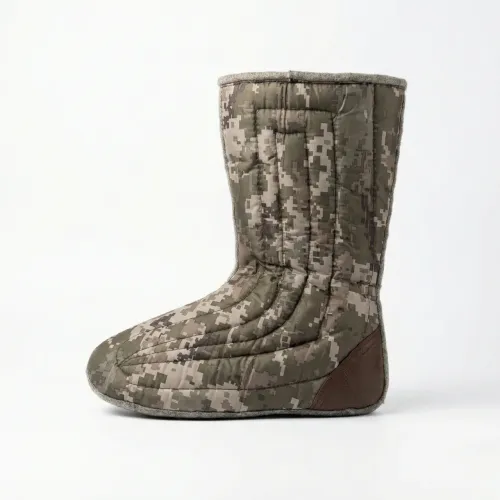 Бурки чоловічі зимові Камуфляж високі. Теплі чоботи на хутрі для риболовлі та полювання (Галоші) (Валенки) (41 - 45)