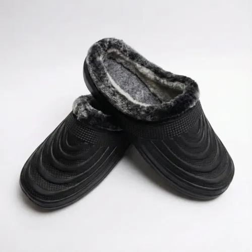 Чоловічі зимові калоші сабо утеплені. Чорні галоші з піни ЕВА (хвиля) 41-45