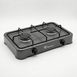 Газова плита настільна Domotec MS-6662 на 2 конфорки. Економний таганок для дачі під балон