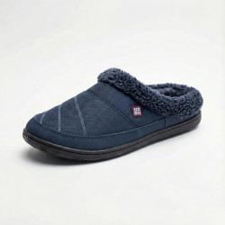 Чоловічі кімнатні тапочки утеплені Dago Style (Львів) на хутрі, сині