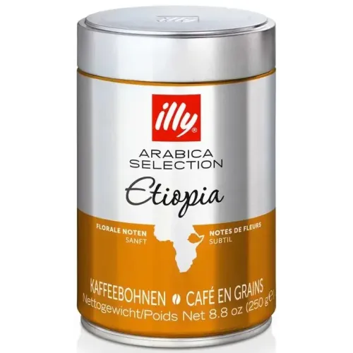 Кава в зернах illy Ethiopia 250 гр з/б Італія Іллі Ефіопія Etiopia