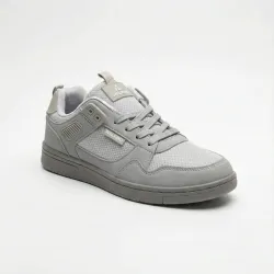 Чоловічі кросівки сірі літні сітка WALKING. Легкі повсякденні кеди на шнурівці