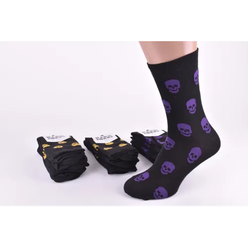 Шкарпетки чоловічі з малюнком БАВОВНА