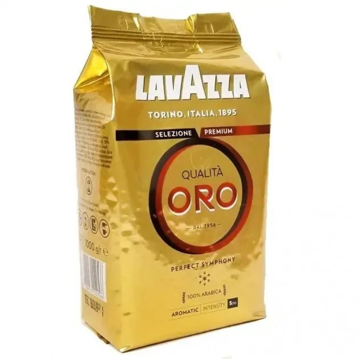 Кава в зернах Lavazza Qualita Oro 100% арабіка 1000 грамів, кава зернова лавацца в пачці (арт. 5805)