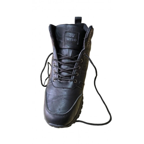 Ботинки мужские зимниет4рмо на меху черный  размер 41 - 45