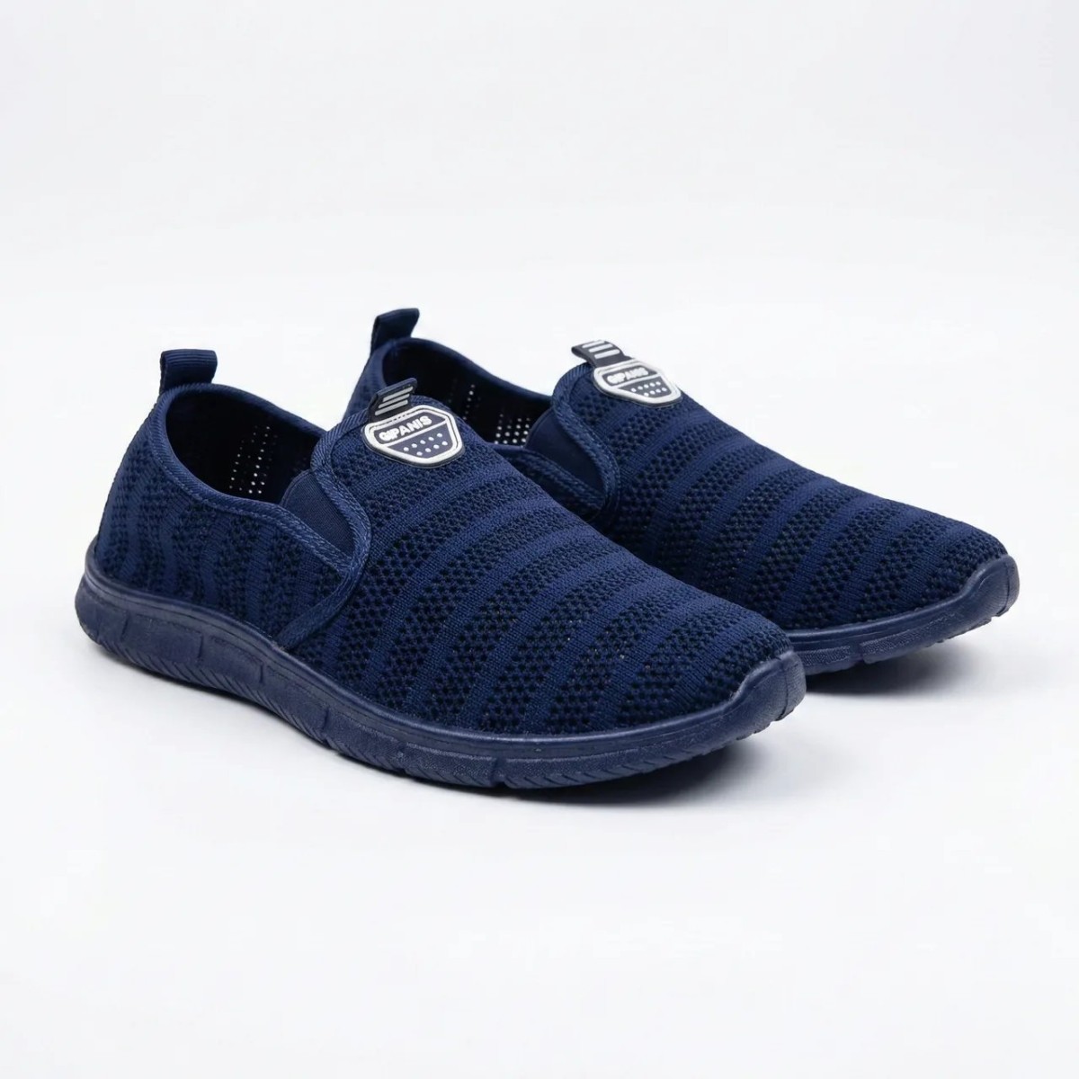 Сліпони чоловічі літні GIPANIS (Сітка) | Темно-сині, Легкі мокасини, Розміри 41-45 (арт. 6344)