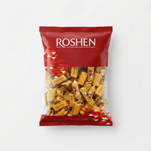 Цукерки Roshen Korivka (Корівка) з молочною начинкою | Неглазурована помадка Рошен