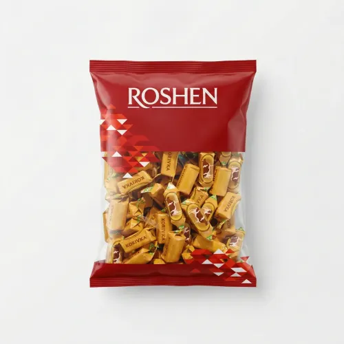 Цукерки Roshen Korivka (Корівка) з молочною начинкою | Неглазурована помадка Рошен