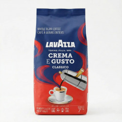 Кава в зернах Lavazza Crema e Gusto Classico 1 кг оригінал, Італійська зернова кава Лавацца Крема е Густо