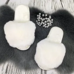 Хутряні капці жіночі хутро штучне песець 36 — 41 36-37