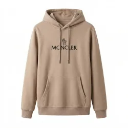 Худі жіноче тепле бежеве Moncler з капюшоном. Зимова кофта на флісі 48-52