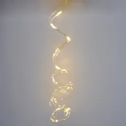Гірлянда-роса (Copper Wire) 300WW-2 внутрішня, пров.:прозорий, 3м (Білий-теплий) Кінський хвіст