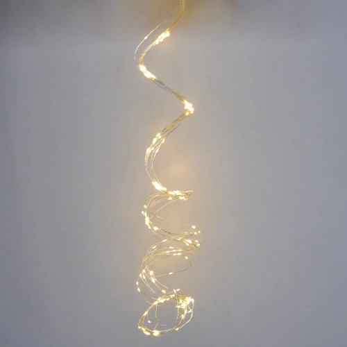 Гірлянда-роса (Copper Wire) 300WW-2 внутрішня, пров.:прозорий, 3м (Білий-теплий) Кінський хвіст