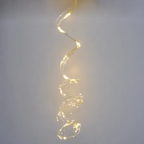 Гірлянда-роса (Copper Wire) 300WW-2 внутрішня, пров.:прозорий, 3м (Білий-теплий) Кінський хвіст