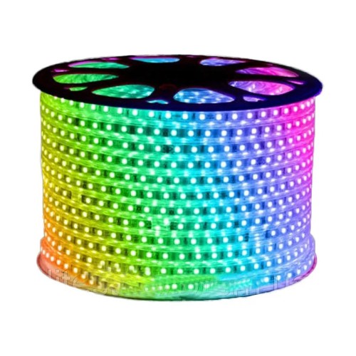 Гирлянда-лента (Rope-Lights) SMD5050-RGB наружная, пров.:прозрачный, 100м (Разноцветная)