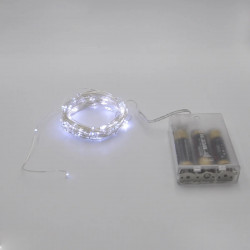 Гирлянда-роса (Copper Wire) 100W-1 Battery внутренняя, пров.:прозрачный, (Белый)
