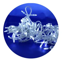Гірлянда-нитка (String-Lights) 100W-2 внутрішня, пров.:прозорий, 7м (Білий)
