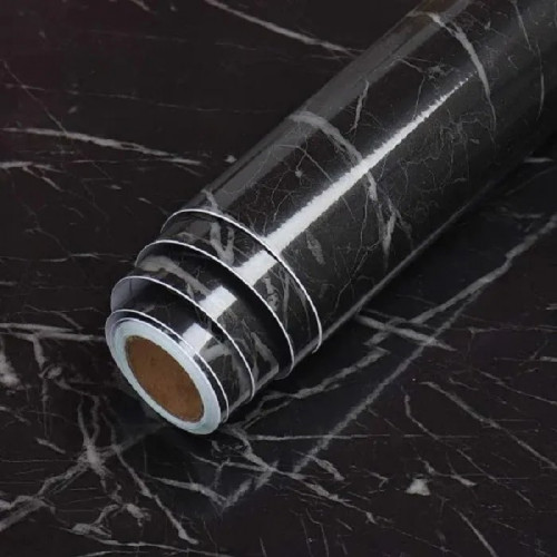 Самоклеюча плівка 3м на 60см Чорний мармур