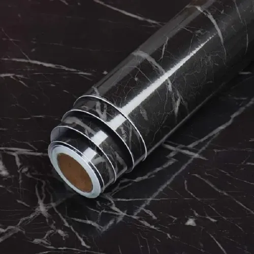 Самоклеюча плівка 3м на 60см Чорний мармур