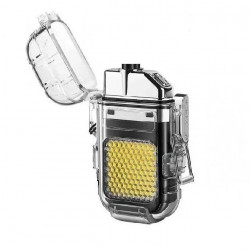 Зажигалка спиральная USB и LED фонариком