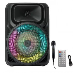 Беспроводная караоке колонка с микрофоном, пультом и RGB-подсветкой SPS 8147