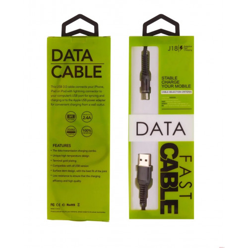 Кабель USB - Micro USB DATA J18 Green Pack