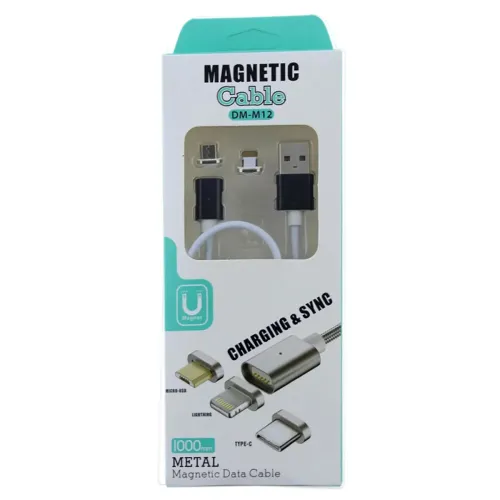 Шнур для моб. magneti 2in1 micro\lightning\ магнітний (250) 25шт уп.