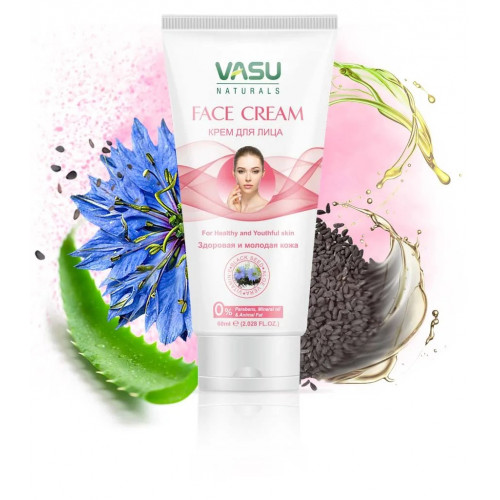 Крем для обличчя, 60мл (FACE CREAM, Здорова та молода шкіра)