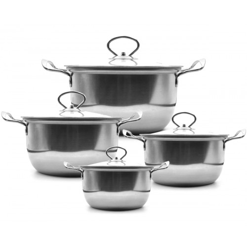 Набір каструль UNIQUE UN-5072 8пр (16,18,20,22 см) (арт. 18716)