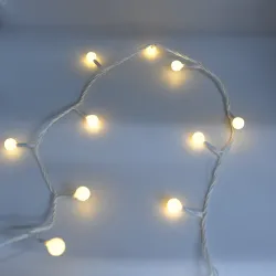 Гірлянда-нитка (String-Lights) 200WW-6-1 внутрішня, пров.: білий, 12м (Білий-теплий)