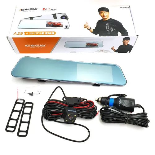 Відеореєстратор DVR A29 (TouchScreen, HD1080 дзеркало під дві камери)