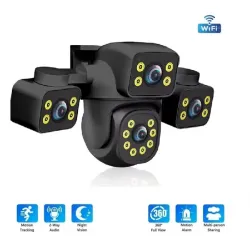 Камера відеоспостереження 12MP Wi-Fi IP-камера HD 3 об'єктива